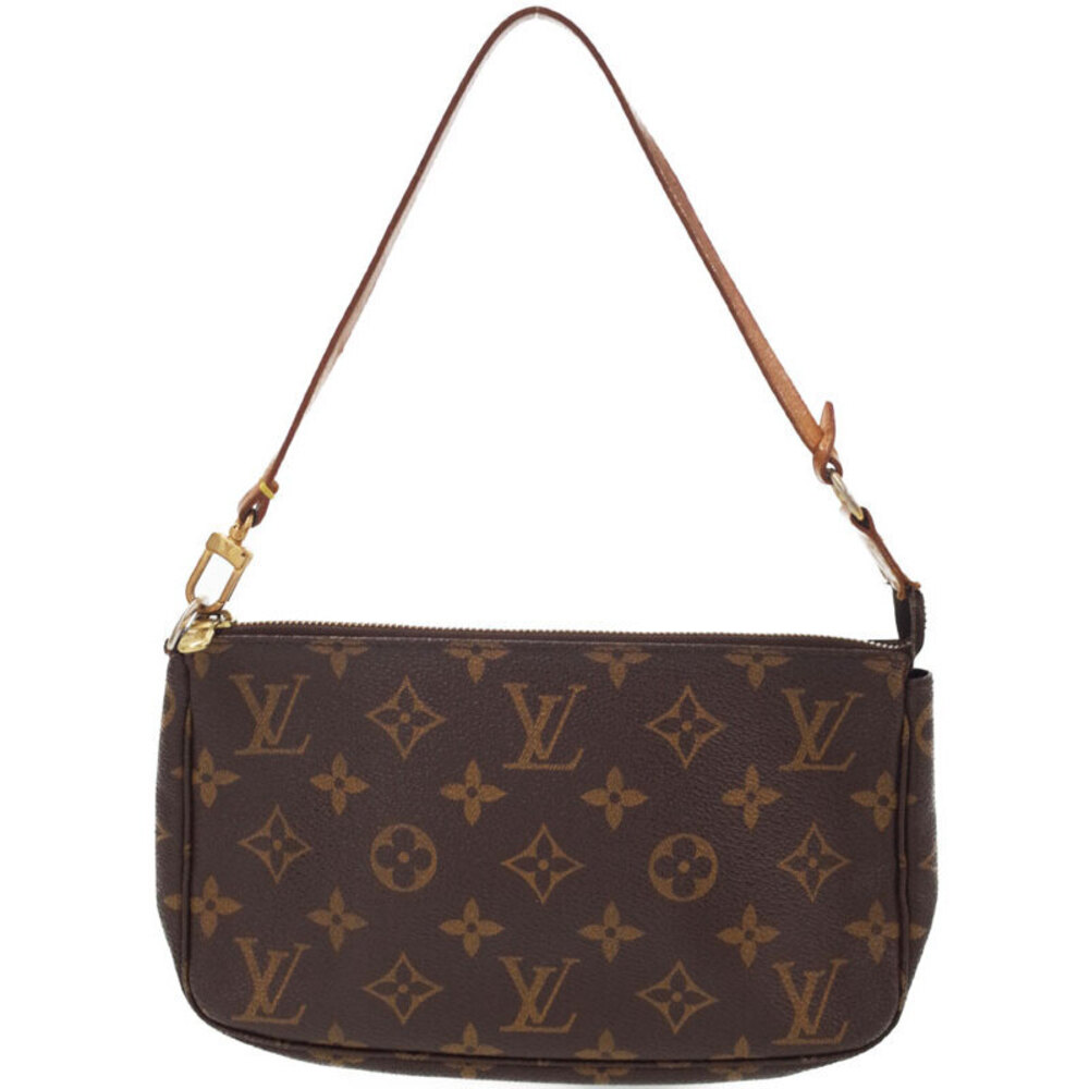 Louis Vuitton Brown Monogram Leather Pouch Accessory Pochette Accessoires - Picture 2 of 9